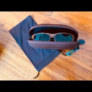 Native Flatirons Brown Striped Unisex Polarized Sunglasses